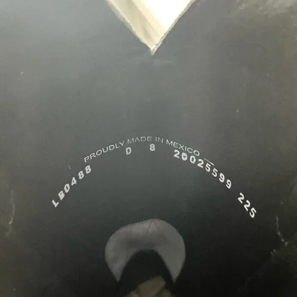 Lane LEXINGTON Women Cowboy Boots 8 White Leather Western Cowgirl Mid Calf Tall - Picture 9 of 11